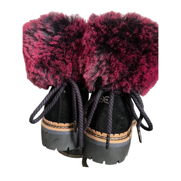Sam Edelman Bowen suede Fur boot snow rain snow boot winter posh boot 8 - Picture 4 of 7